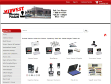 Tablet Screenshot of midwestmarkingproducts.com